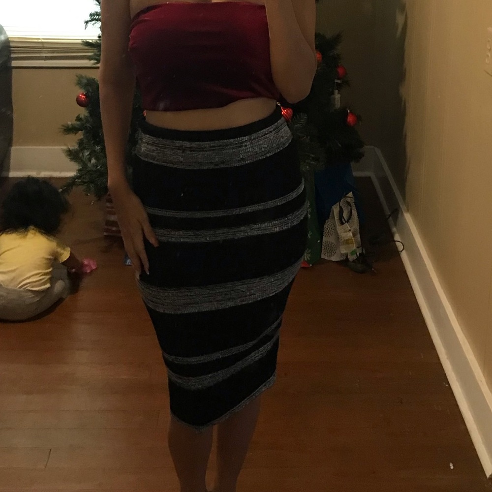 Striped skirt